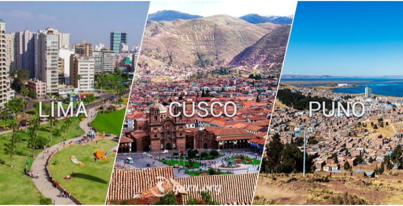 Lima, Cusco & Puno: 3 ciudades turísticas del Perú